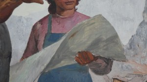 Shaban Hysa, Më Tej [Beyond], 1969, National Gallery of Art, Tirana (detail)